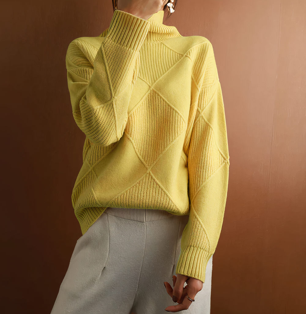 Mirella | Chic Plaid Turtleneck